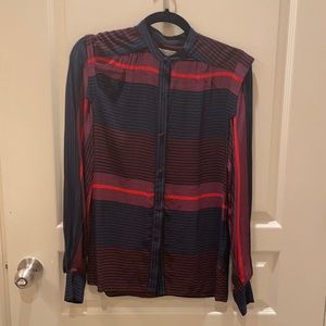 Joie long sleeve striped blouse